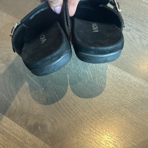 Vionic Mallory Clog Black Embossed Slip-on Mule Women’s Size 6 - Picture 7 of 17